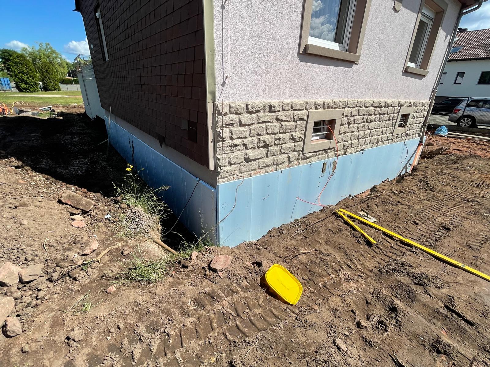 Gartenfläche vor der Gestaltung
