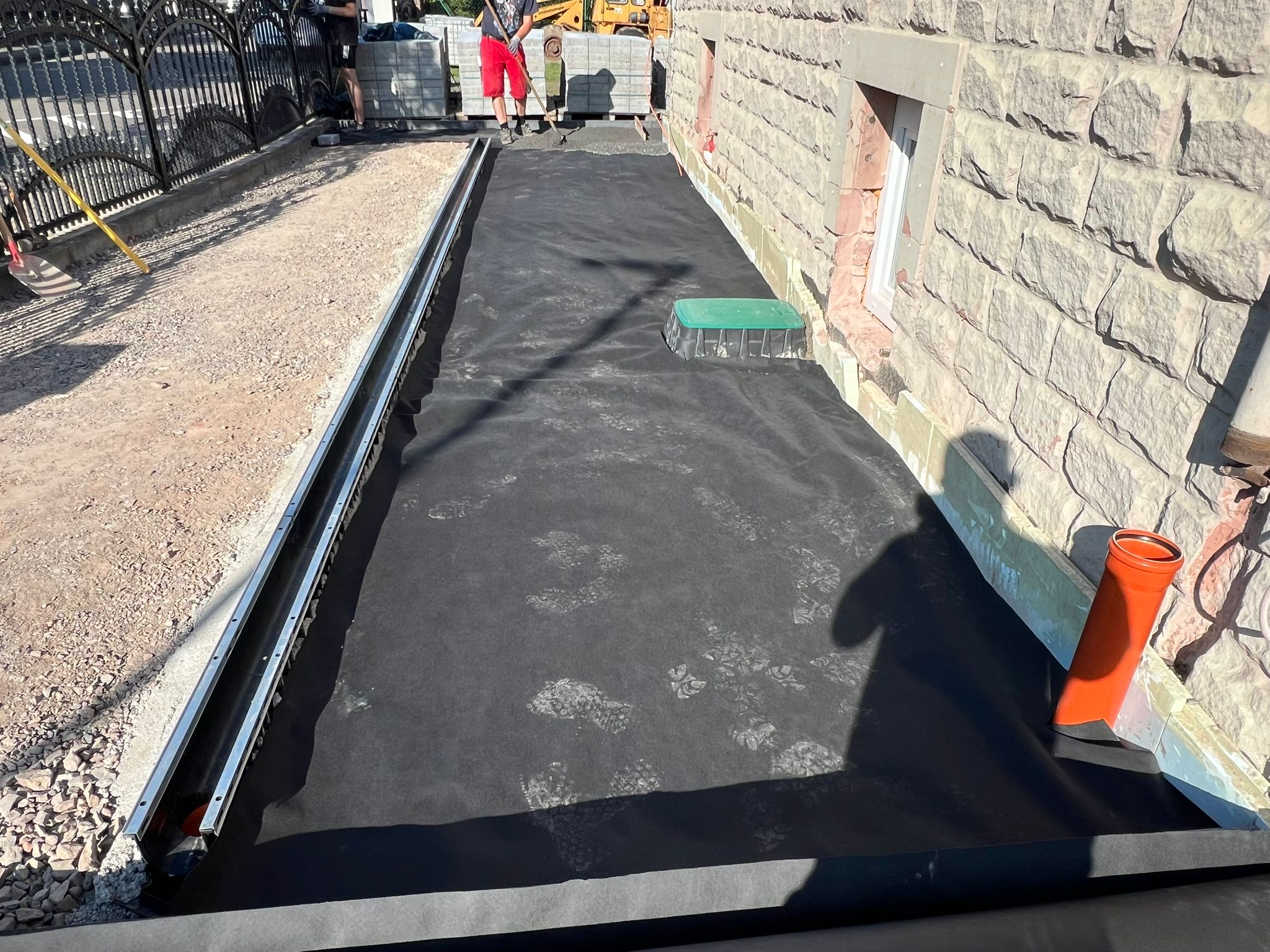 Drainage- und Untergrundarbeiten